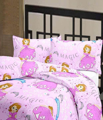 

H'Decor Cartoon  Dohar(Poly Cotton, Pink