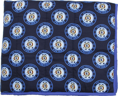

Coco Bee Printed Single Comforter(Cotton, Blue)