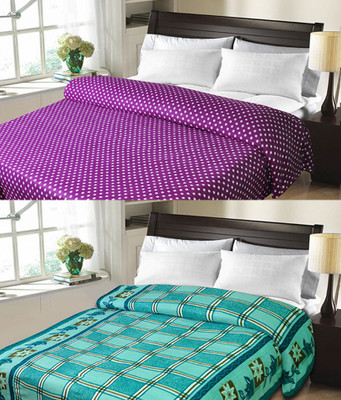 

Sanvi Traders Floral Double Blanket(Microfiber, Multicolor)