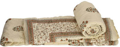 

Kaarigar Printed Double Comforter(Microfiber, White)