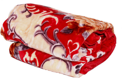 

IndiWeaves Floral  Quilt(Polyester, Red, Multicolor, Multicolor;red