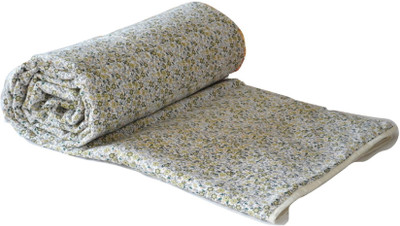 

Snuggle Floral  Dohar(Cotton, Green