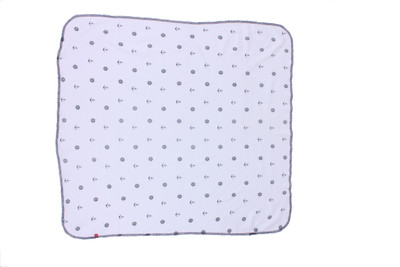 

Nino Bambino Geometric  Blanket(Cotton, Navy And White