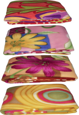 

Galaxy Floral Single Coral Blanket(Microfiber, Multicolor)