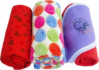 

Brandonn Printed  Hooded Baby Blanket(Microfiber, Carrot