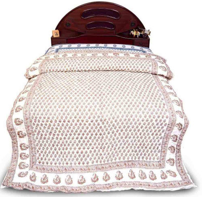 50% OFF on Home India Floral Double Quilt(White)