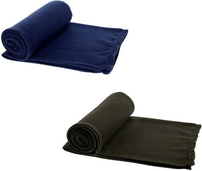 

Aazeem Plain Single Coral Blanket(Microfiber, Multicolor)