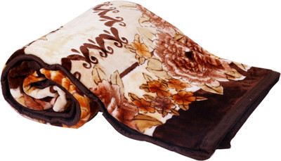 

IndiWeaves Floral  Mink Blanket(Polyester, Multicolor