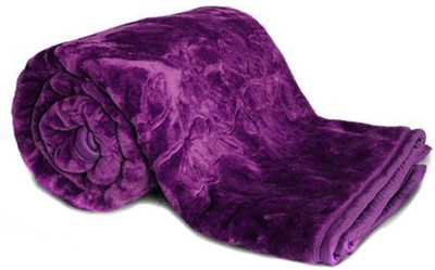 

Fab Ferns Floral  Mink Blanket(Microfiber, Purple