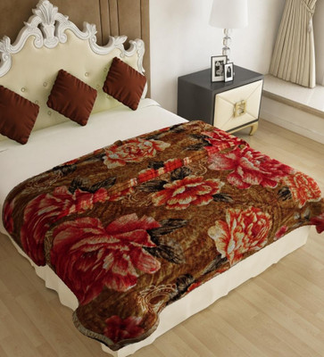 

Home Candy Floral  Mink Blanket(Polyester, Multicolor