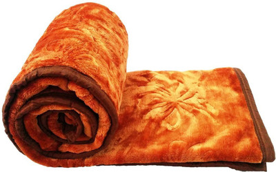 

Super India Abstract  Mink Blanket(Polyester, Gold