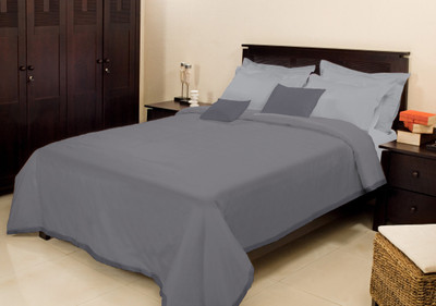 

Bombay Dyeing Plain Single Coral Blanket(Microfiber, Grey)