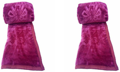 

YNA Plain  Mink Blanket(Microfiber, Purple