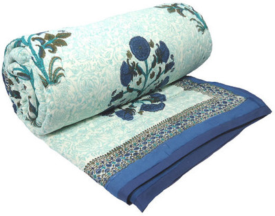 

Jain International Floral  Comforter(Cotton, Multicolor