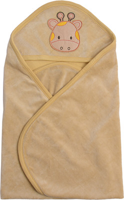 

Quick Dry Plain Single Hooded Baby Blanket(Chocolate)