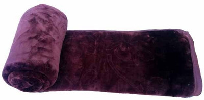 

YNA Plain  Mink Blanket(Microfiber, Purple