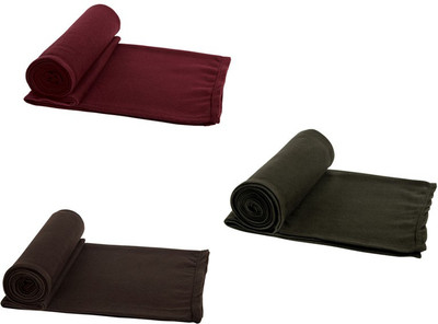 

Aazeem Plain Single Coral Blanket(Microfiber, Multicolor)