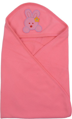 

Quick Dry Plain Single Hooded Baby Blanket(Salmon Rose)