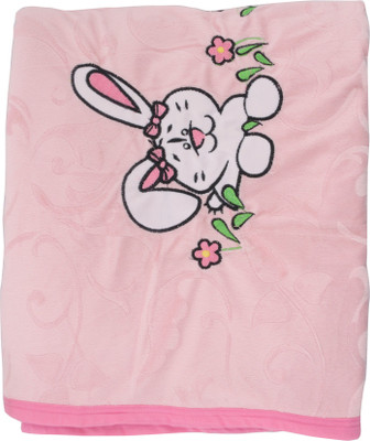 

Belle Maison Embroidered  Top Sheet(Cotton, Pink