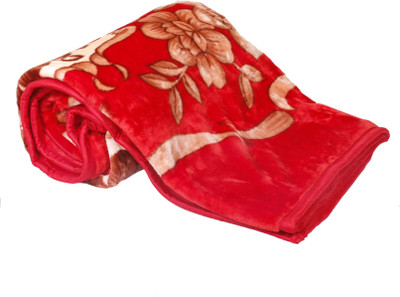 

IndiWeaves Floral  Mink Blanket(Polyester, Pink