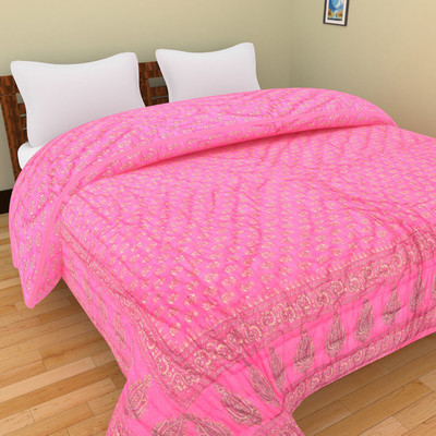 

Sellstra Floral  Comforter(Cotton, Pink