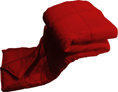

Zikrak Exim Checkered  Comforter(Polyester, Maroon