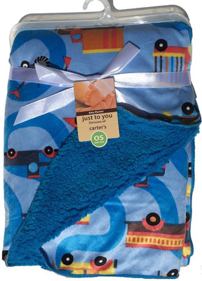 

Carter's Printed  Crib Baby Blanket(Microfiber, Blue