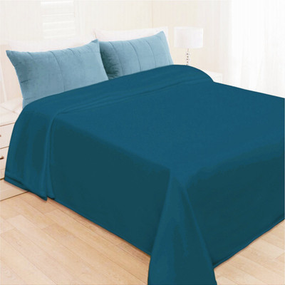 

Shopaholic Plain Single Coral Blanket(Microfiber, Blue)