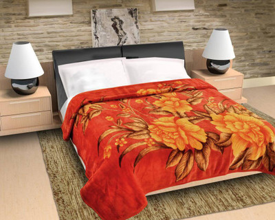 

Home Candy Floral  Mink Blanket(Microfiber, Multicolor