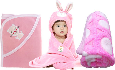 

Brandonn Animal  Hooded Baby Blanket(Fur, Multicolor