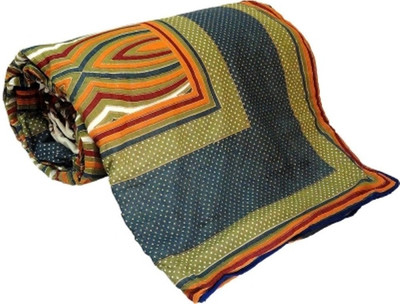 

Ruchi World Striped  Comforter(Microfiber, Multicolor