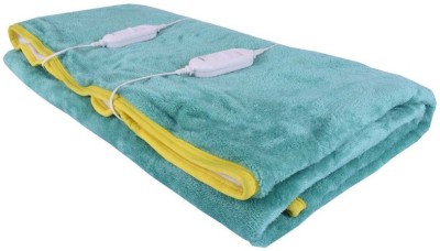 Home Elite Solid Double Electric Blanket for  Heavy Winter(Polyester, Green)