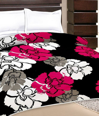 

Girjesh Printed  Dohar(Microfiber, Black, White