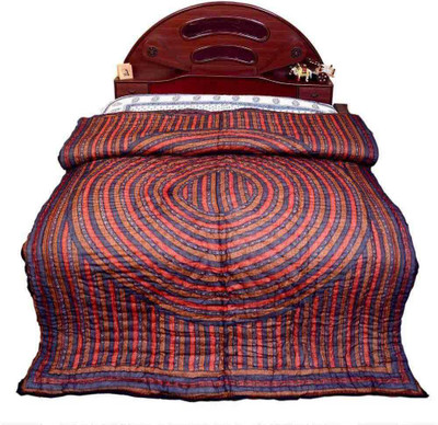 50% OFF on Home India Abstract Double Comforter(Microfiber, Red)