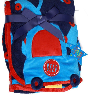 

Baby Bucket Printed  Blanket(Microfiber, Blue