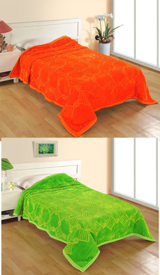 

YNA Plain  Mink Blanket(Microfiber, Orange