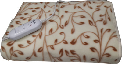 

Welhouse India Floral  Electric Blanket(Polyester, Beige