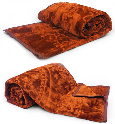 

Kaarigar Plain Single Blanket(Microfiber, Brick Red)