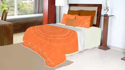 

Solaj Self Design Double Comforter(Cotton, Multicolor)