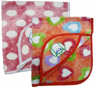 

Brandonn Polka  Hooded Baby Blanket(Microfiber, Multicolor