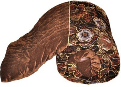 Marwal Floral Double Comforter(Microfiber, Brown)
