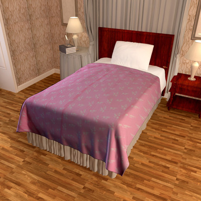 

Bombay Dyeing Floral Single Dohar(Microfiber, Pink)