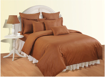 40% OFF on SWAYAM Striped Double Duvet(Cotton, Brown)