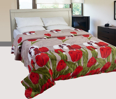 

ExpressionsHome Floral  Blanket(Polyester, Multicolor