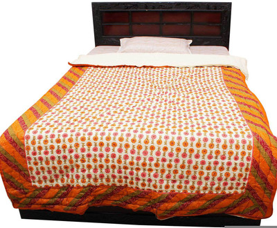 

Halowishes Paisley  Comforter(Microfiber, Creami Orange
