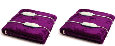 

EXPRESSIONS Plain  Electric Blanket(Polyester, Purple