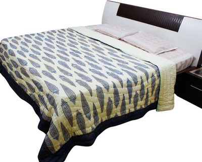

Shilpbazaar Printed  Comforter(Microfiber, Blue