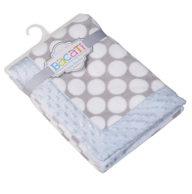 

Bacati Polka Single Blanket(Multicolor)