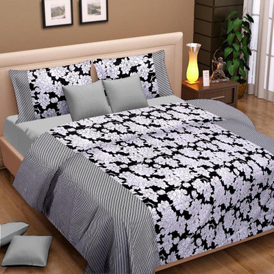 65% OFF on Cortina Floral Single Dohar(Black, White) 65% OFF on Cortina Floral Single Dohar(Black, White)