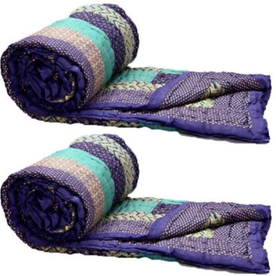 

Ruchi World Floral King Comforter(Microfiber, Multicolor)